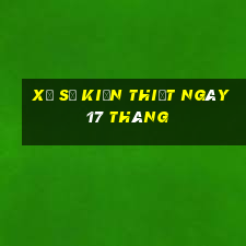 xổ số kiến thiết ngày 17 tháng