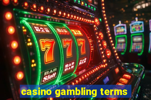 casino gambling terms