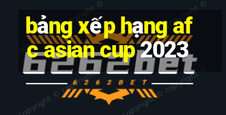 bảng xếp hạng afc asian cup 2023