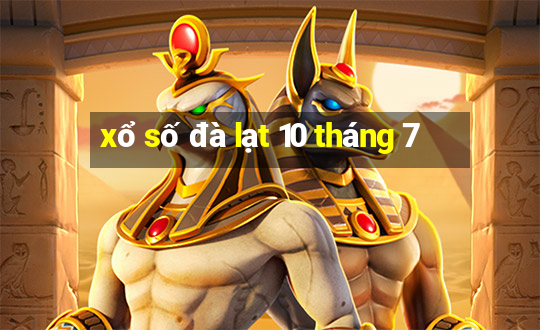 xổ số đà lạt 10 tháng 7