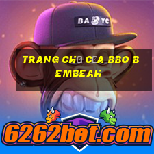 Trang chủ của bbo BEMBEAH