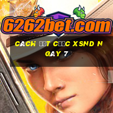 Cách đặt cược XSND ngày 7