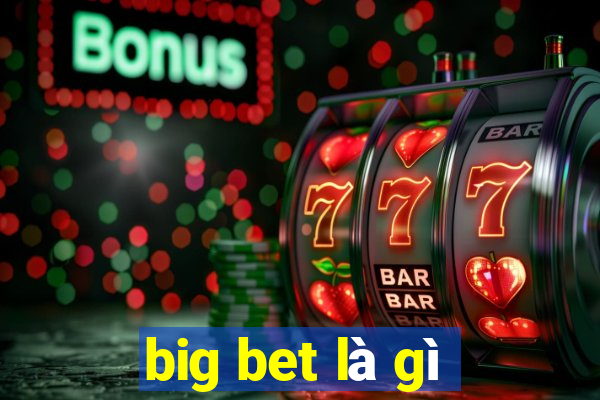 big bet là gì