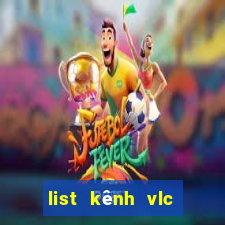 list kênh vlc mới nhất