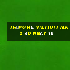 Thống kê vietlott Max 4D ngày 10