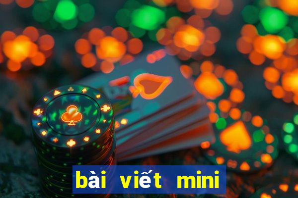 bài viết mini game hay