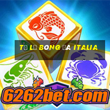 tỷ lệ bóng đá italia