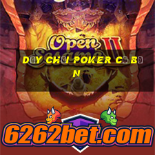 dạy chơi poker cơ bản