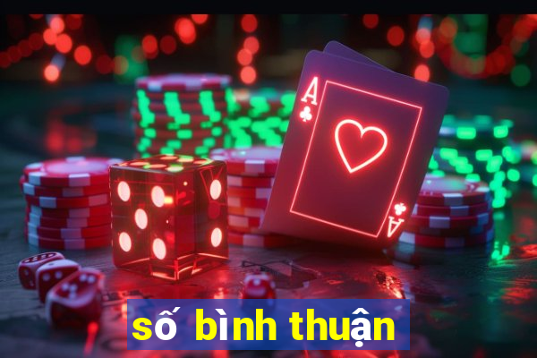 số bình thuận