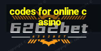 codes for online casino