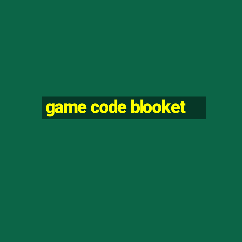 game code blooket